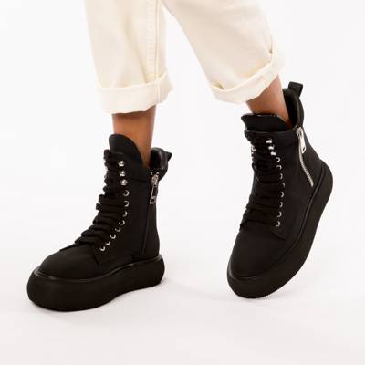 DKNY Cream Aken Sneaker Boot - Women