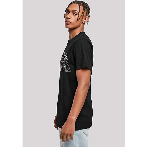 Bekleidung T-Shirts F4NT4STIC Star Wars Logo Space Sketch T-Shirts schwarz Bekleidung T-Shirts F4NT4STIC Star Wars Logo Space Sketch T-Shirts schwarz