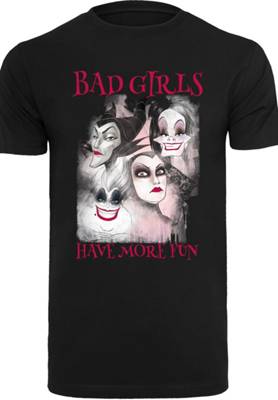 F4NT4STIC Disney Bad Girls Have More Fun T-Shirts schwarz