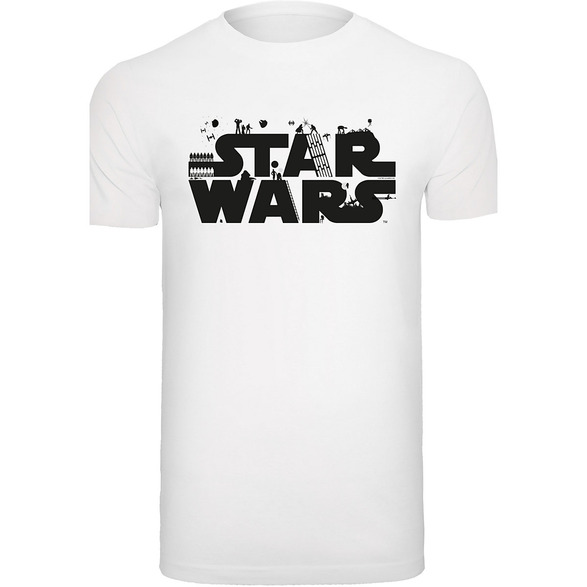 F4NT4STIC Star Wars Minimalist Logo T-Shirts weiß
