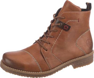 rieker Schnürstiefeletten cognac