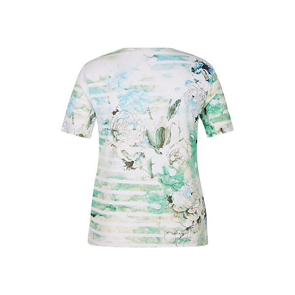Bekleidung T-Shirts BEXLEYS® woman Halbarmshirt mit Allover-Druck T-Shirts bunt