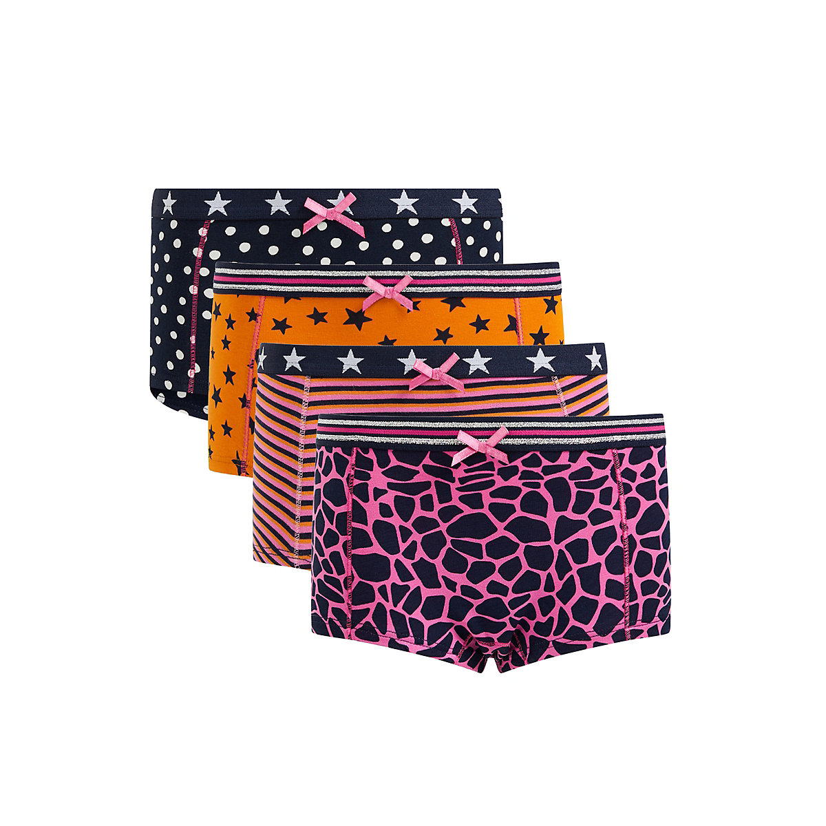 WE Fashion Meisjes hipster 4-pack Boxershorts für Mädchen rosa WE Fashion Meisjes hipster 4-pack Boxershorts für Mädchen rosa