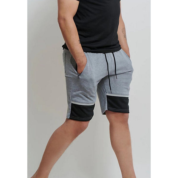 Bekleidung Shorts FORBEST Kurze Basic Sport Sweat Shorts hellgrau