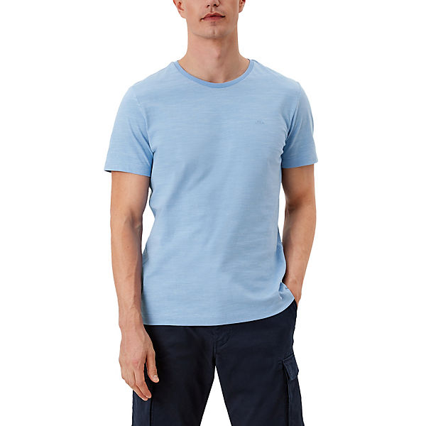 Bekleidung T-Shirts s.Oliver Meliertes Jerseyshirt T-Shirts blau