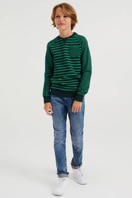 WE Fashion Jungen-Slim-Fit-Jeans mit Stretch Jeanshosen für Jungen blau