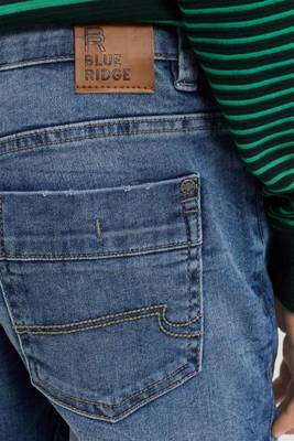 WE Fashion Jungen-Slim-Fit-Jeans mit Stretch Jeanshosen für Jungen blau