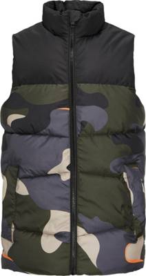 JACK & JONES Junior Outdoorweste JJCHILI für Jungen schwarz