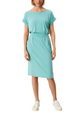 s.Oliver Kleid mit Bindegürtel Jerseykleider türkis