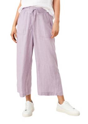 s.Oliver Regular: Culotte aus Leinen 3/4-Hosen lila