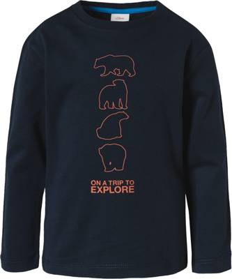 s.Oliver Langarmshirt für Jungen blau Modell 1