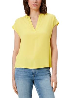 s.Oliver T-Shirt aus Viskosejersey T-Shirts gelb