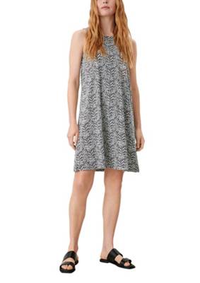 s.Oliver Minikleid mit Allover-Muster Jerseykleider türkis