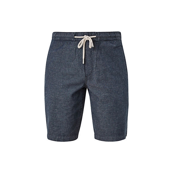 Bekleidung Shorts s.Oliver Relaxed: Bermuda mit Blätter-Print Shorts blau