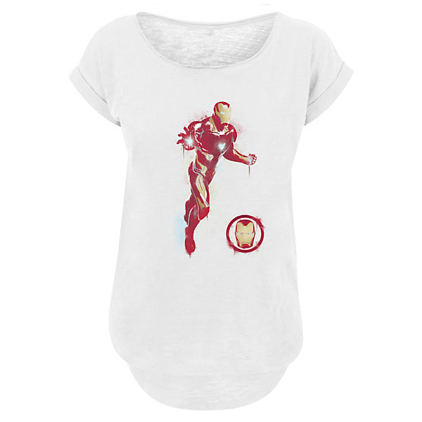 Bekleidung T-Shirts F4NT4STIC Marvel Avengers Endgame Painted Iron Man T-Shirts weiß