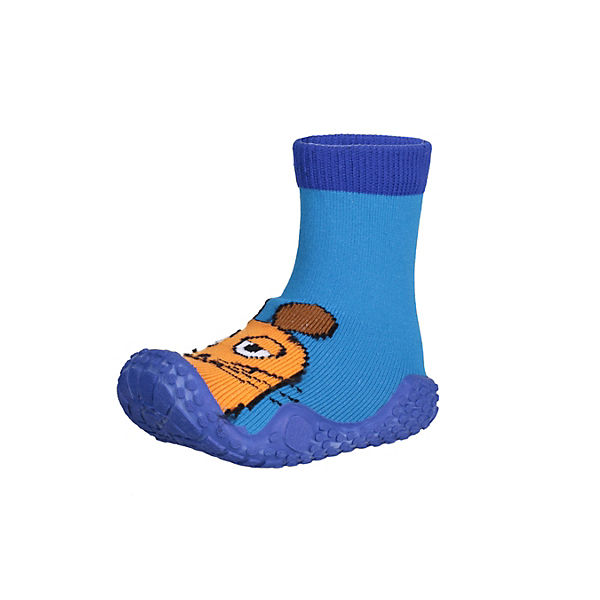 Schuhe Aquaschuhe Playshoes Aqua-Socke DIE MAUS Badeschuhe für Jungen blau
