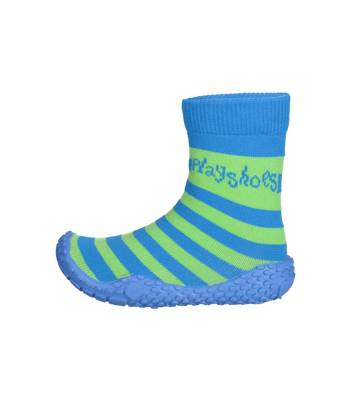 Playshoes Unisex Kinder Socke Streifen Aqua Schuhe 