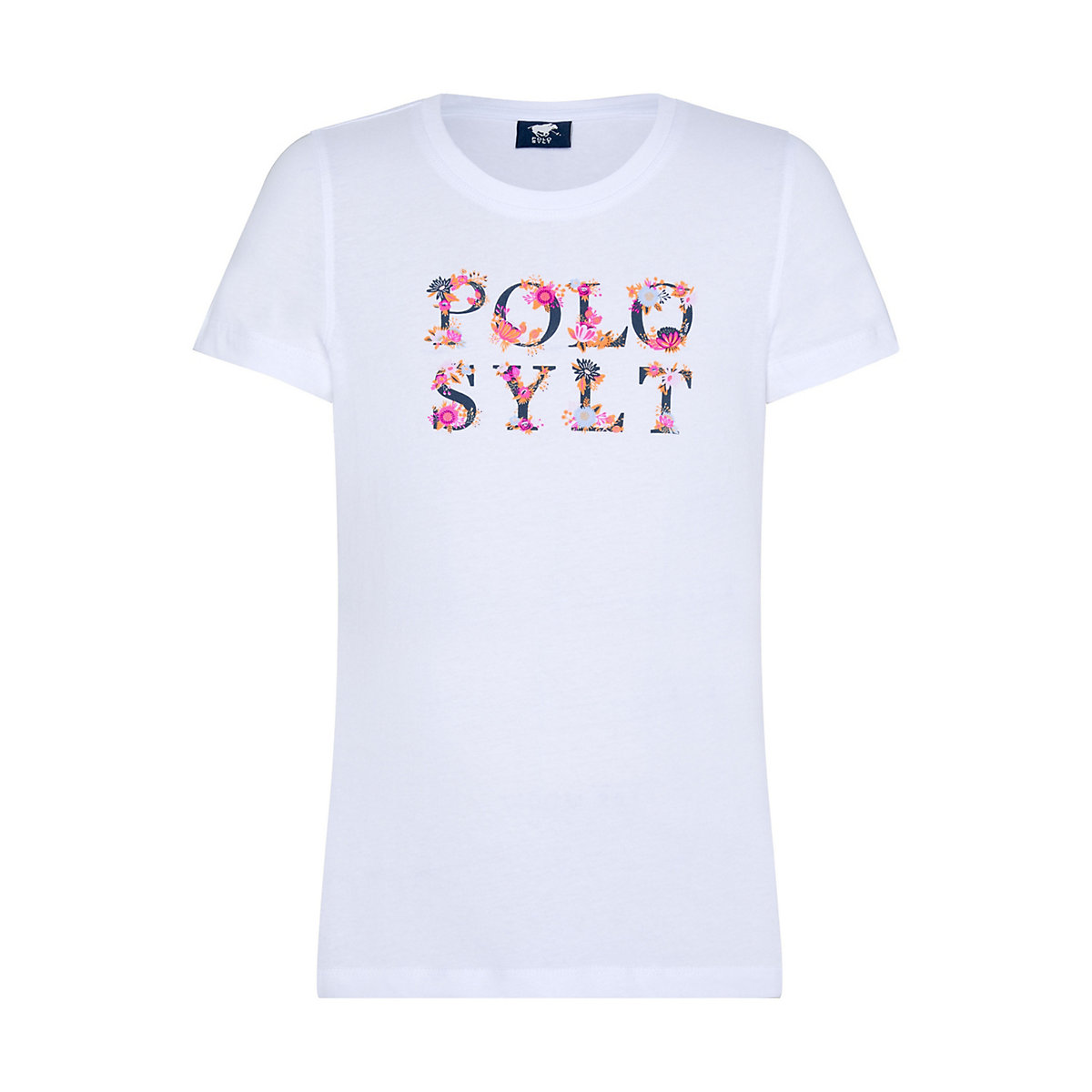 POLO SYLT T-Shirt mit floralem Logodesign T-Shirts für Mädchen weiß