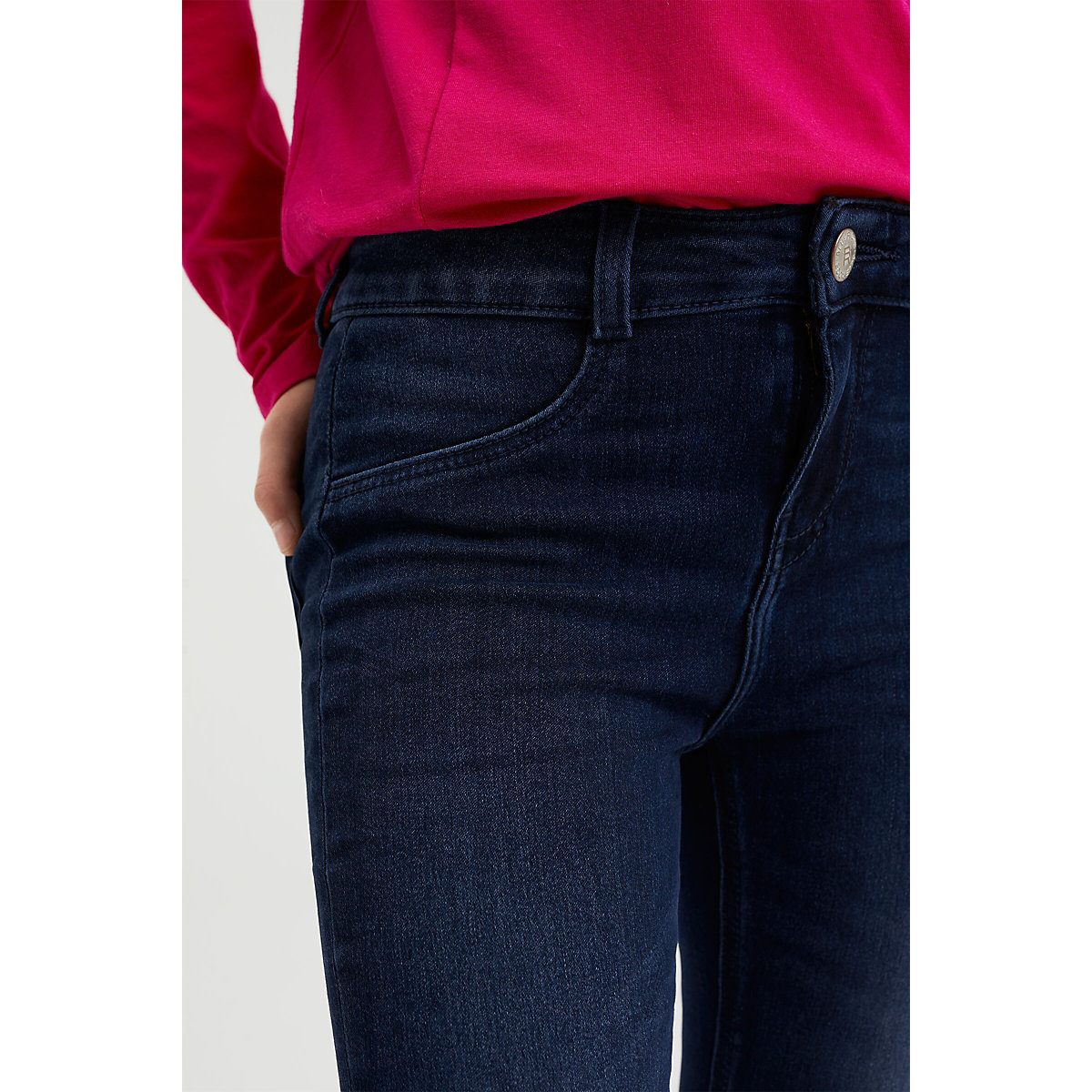 WE Fashion Mädchen-Superskinny-Jeggings mit Stretch Jeanshosen für Mädchen blau