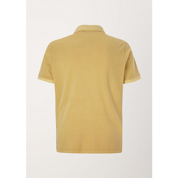 Bekleidung T-Shirts s.Oliver Poloshirt mit Print-Detail T-Shirts gelb