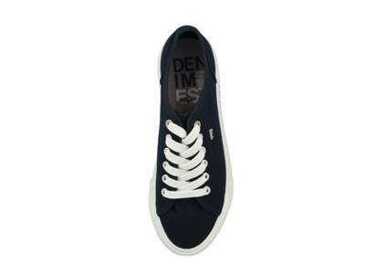 TOM TAILOR Denim Schnürhalbschuhe für Damen Schnürschuhe blau