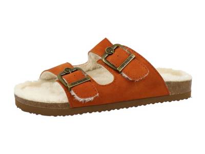 TOM TAILOR Pantoletten mit Kaltfutter für Damen Pantoletten orange