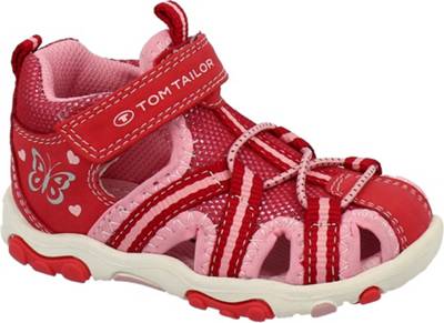 TOM TAILOR Sandaletten für Mädchen Klassische Sandalen rot