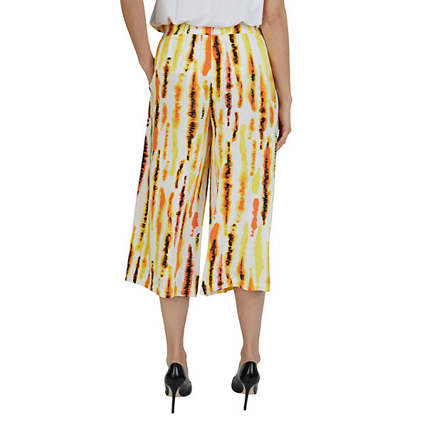Bekleidung Stoffhosen VIVENTY Culotte Hose aus Viskose Stoffhosen mehrfarbig