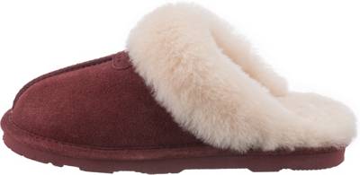 Bearpaw Loki Lammfell-Hausschuhe bordeaux UR7001
