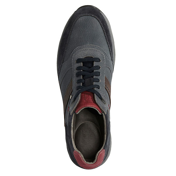 Schuhe Klassische Halbschuhe Roger Kent Schnürschuh mit kontrastfarbenen Nähten Schuhweite: H blau