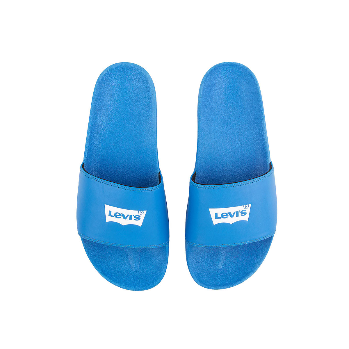 Levi's® LEVIS LEVI'S Herren Badesandalen JUNE BATWING Slipper Badeschuhe Badelatschen Pantoletten blau