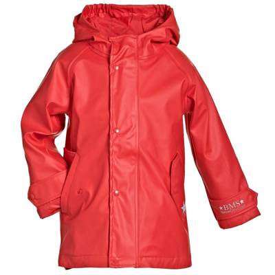 BMS Bernd Michael Schröder Sailing Wear® Regenmantel für Kinder 100% wasserdicht Regenmäntel für Kinder rot