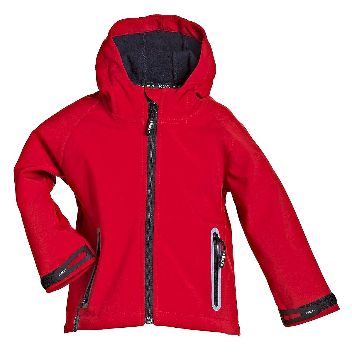 BMS Bernd Michael Schröder Sailing Wear® SoftShell Jacke mit Kapuze für Kinder Softshelljacken für Kinder rot