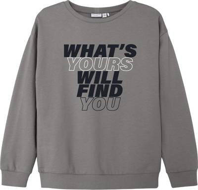 name it Sweatshirt NKMVILDAR für Jungen grau