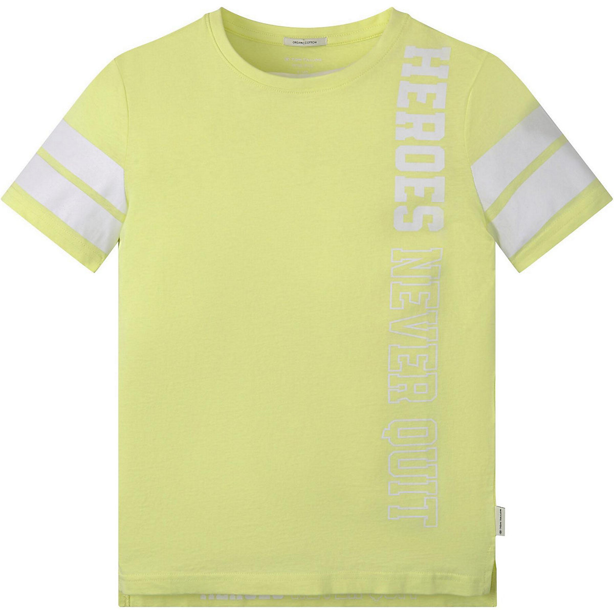 TOM TAILOR Boys T-Shirt mit Streifendetails und Druck T-Shirts gelb