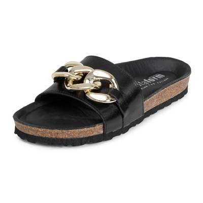 vitaform Pantolette Softnappaleder Supersoft Damenschuhe Pantolette Nappaleder schwarz