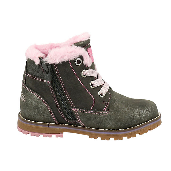 Schuhe Klassische Stiefel TOM TAILOR Stiefel mit Warmfutter für Mädchen Winterstiefel grau