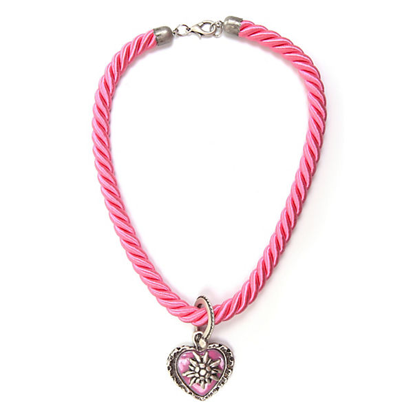 Accessoires Halsketten Allgäu Rebell Dirndlkette Traudel Halsketten rosa