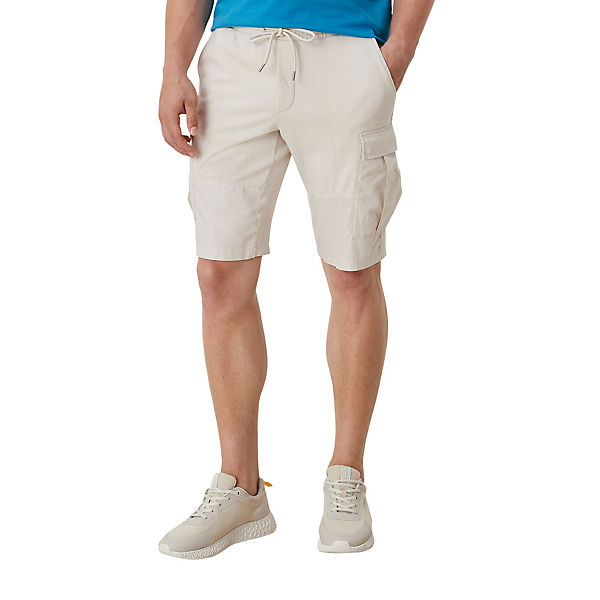 Bekleidung Shorts s.Oliver Regular: Bermuda mit Cargotaschen Shorts creme