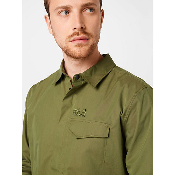 Bekleidung Langarmhemden Jack Wolfskin funktionshemd Langarmhemden grün