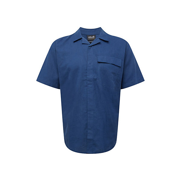 Bekleidung Kurzarmhemden Jack Wolfskin funktionshemd Kurzarmhemden blau
