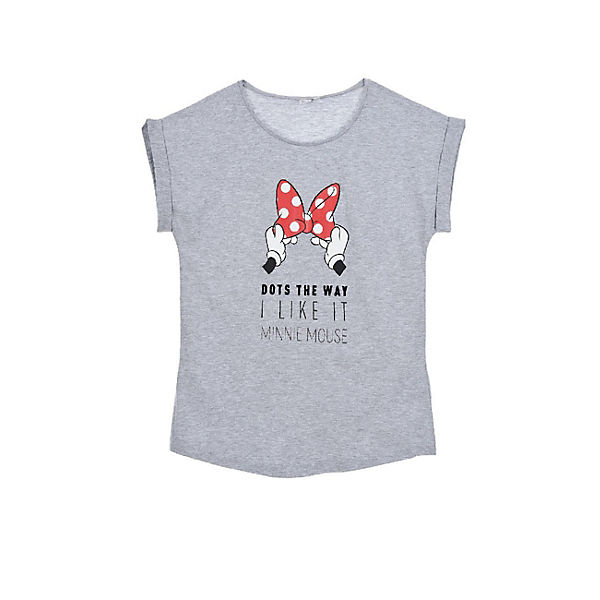 Minnie Mouse Damen T-Shirt Shirt Kurzarm