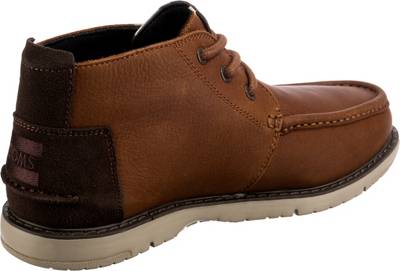 toms navi distressed leather chukka