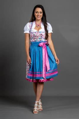 Allgäu Rebell Dirndl Bianca Dirndl türkis