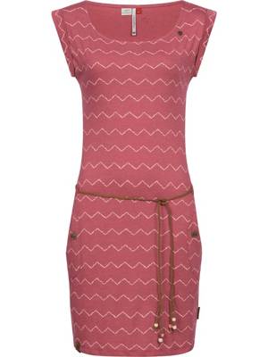 Ragwear Jerseykleid Tag Zig Zag II Sommerkleider rosa