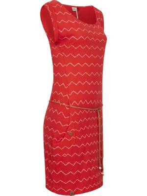 Ragwear Jerseykleid Tag Zig Zag II Sommerkleider rot