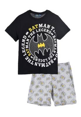 Batman Batman Kinder Schlafanzug Shorty schwarz