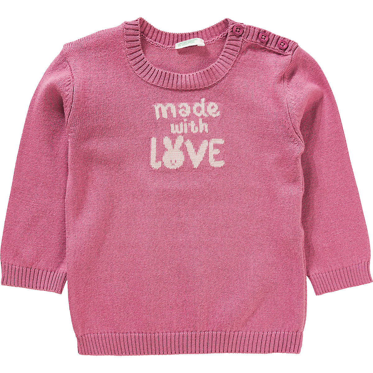 United Colors of Benetton Baby Sweatshirt BASICO FALL für Mädchen pink