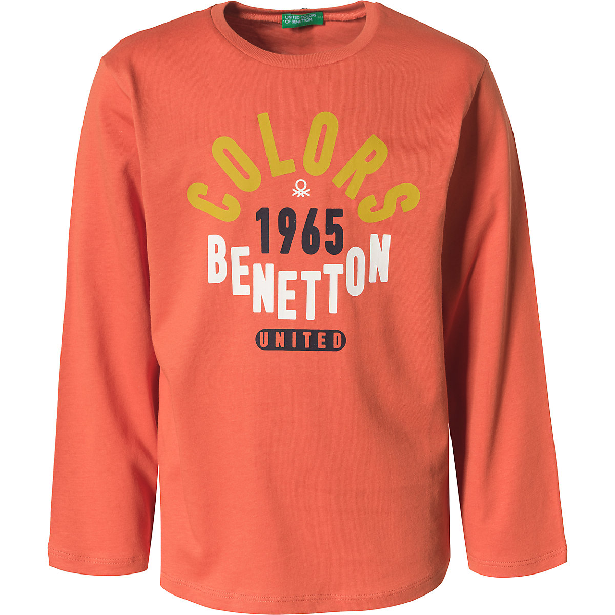 United Colors of Benetton Langarmshirt BASICO FALL für Jungen dunkelrot