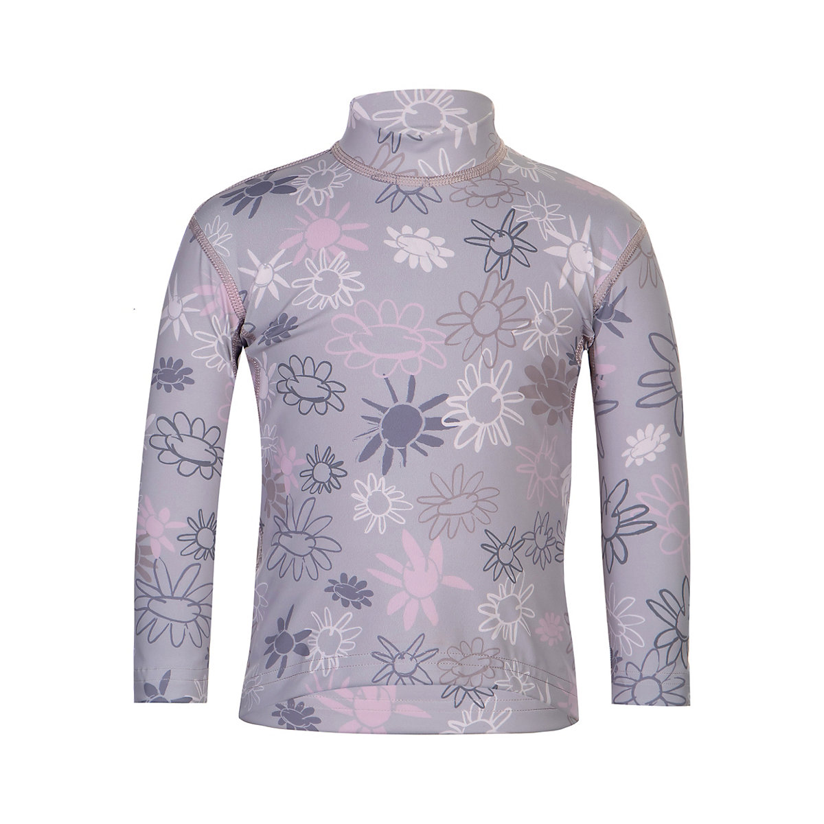 hyphen UV Langarmshirt ‘wild flowers purple ash‘ für Kinder lila